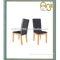 Modern Black Linen Fabric Covered Dining Chair for Restaurant